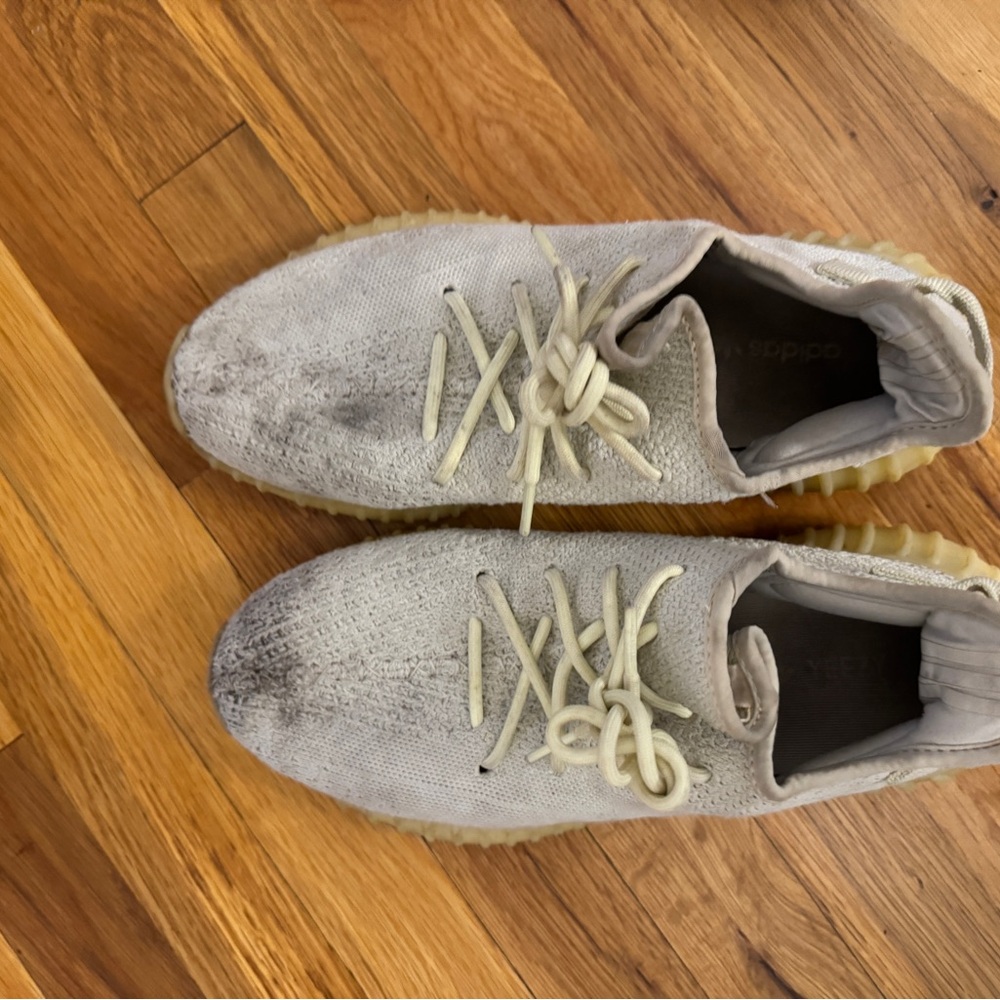 Adidas Yeezy Boost 350 V2 in Light Gray and Cream